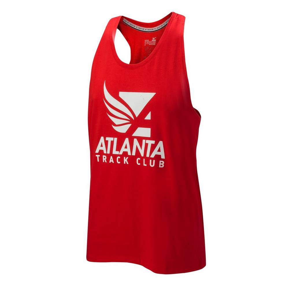 Camiseta De Tirantes Mizuno Atlanta Track Club 50/50 Hombre Rojas Outlet FYPQ-42853